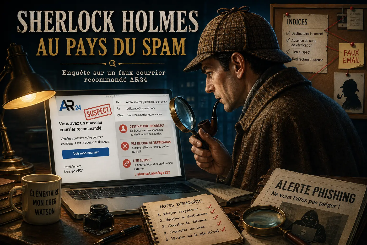 Sherlock Holmes au pays du spam